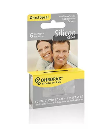 Ohropax Silicon Clear - 3 Pares - 23Dbs (Protetores Auriculares)