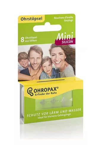 Ohropax Silicon Mini - 4 Pares - Para ouvidos pequenos (Protetores Auriculares)